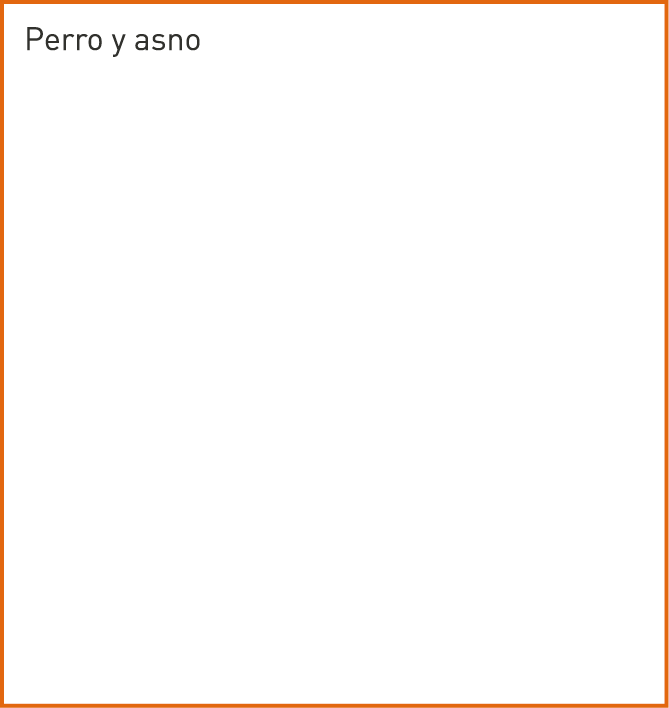 Perro y asno